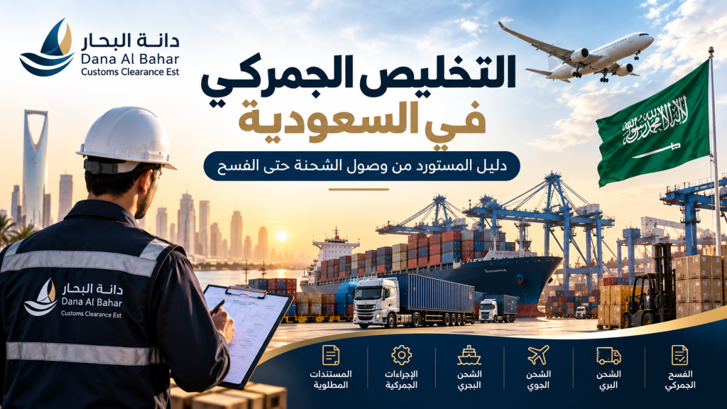 التخليص الجمركي في السعودية: دليل المستورد من وصول الشحنة حتى الفسح